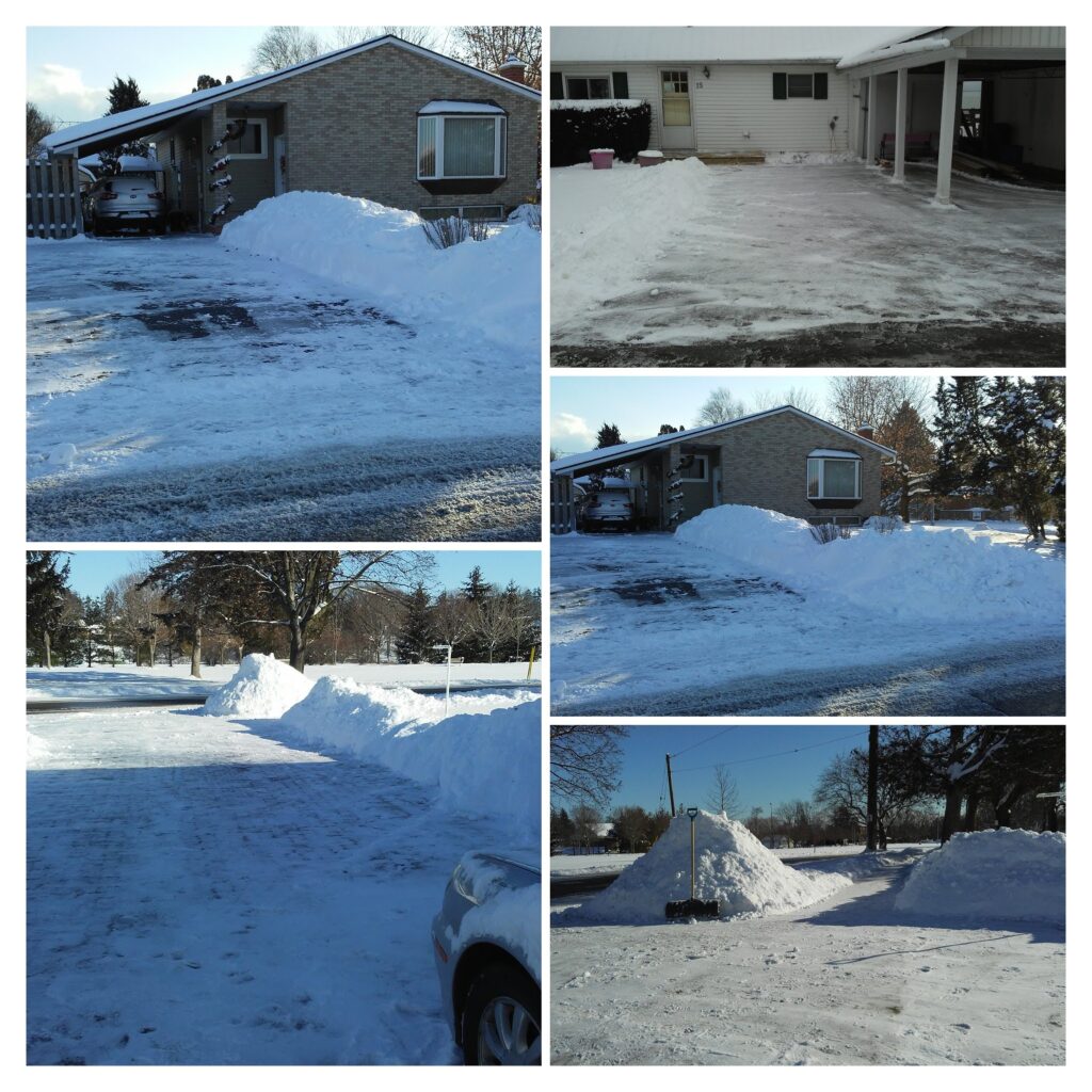 Snow removal and sidewalk clearing